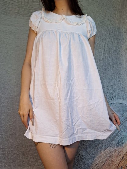 Sukienka babydoll biała