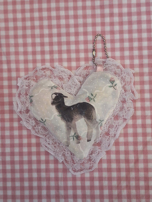 Pluszowy brelok serduszko