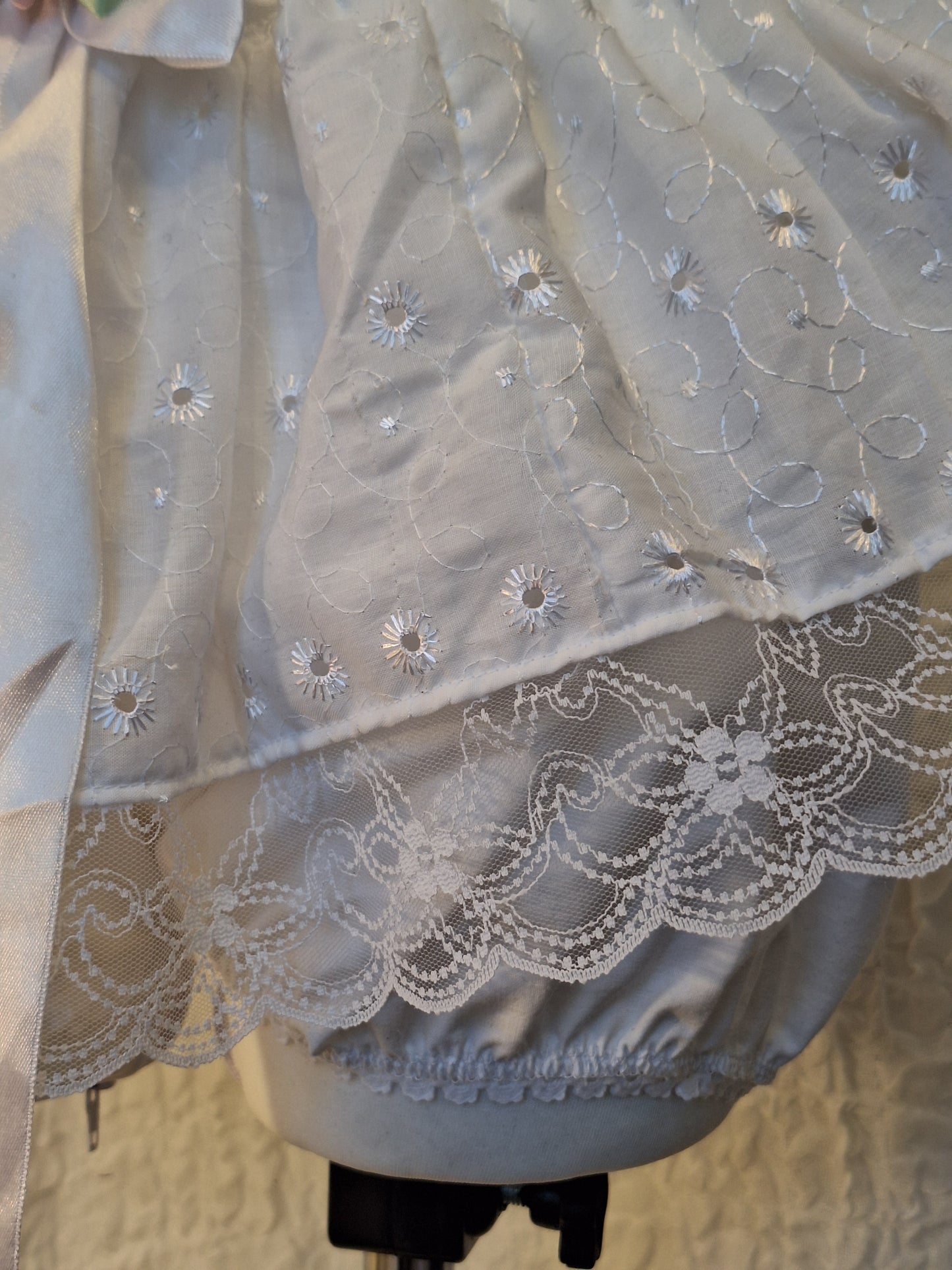 Bloomerso-spódniczka white//big rose S-L