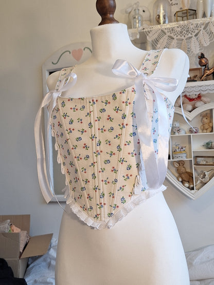 Gorset w kwiatki S/M