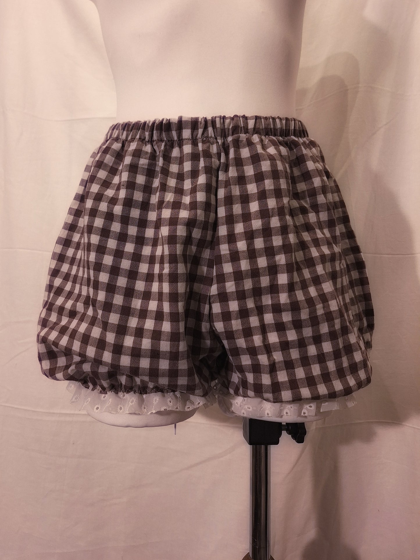 Bloomersy brązowa krata