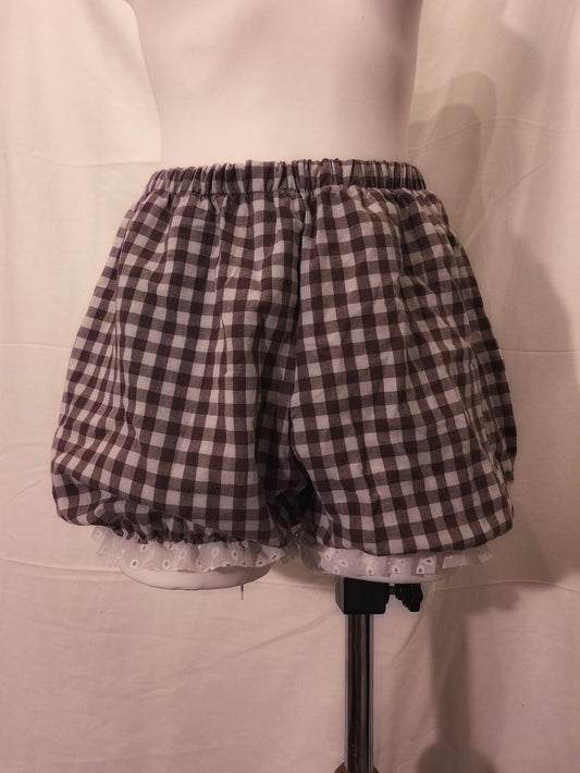 Bloomersy brązowa krata