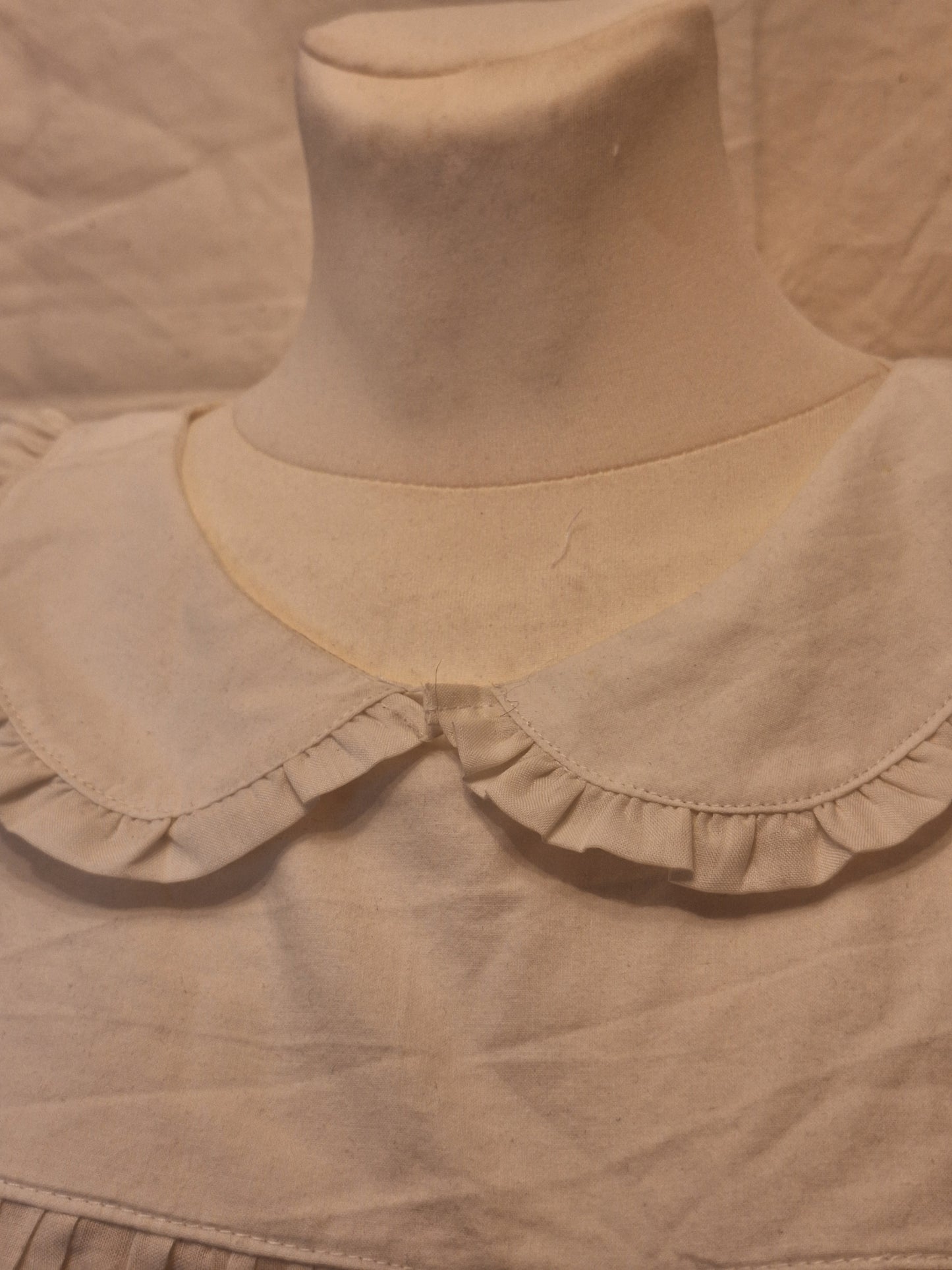 Bluzka babydoll biała