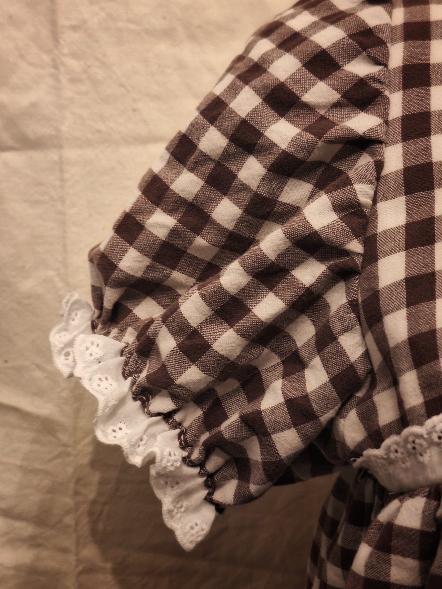 Sukienka babydoll w kratkę