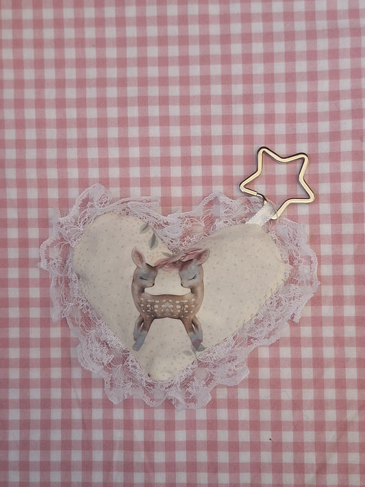 Pluszowy brelok serduszko