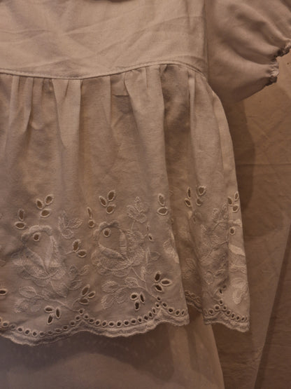 Bluzka babydoll biała