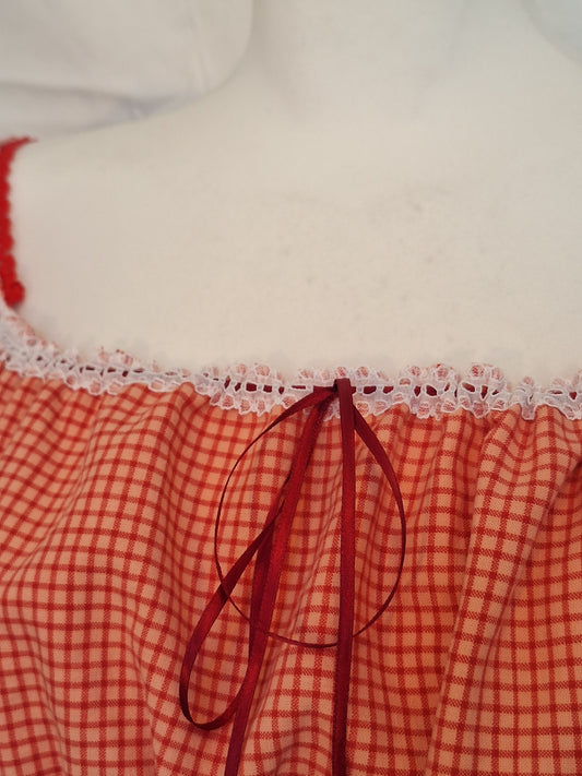 Top red/peach S/M